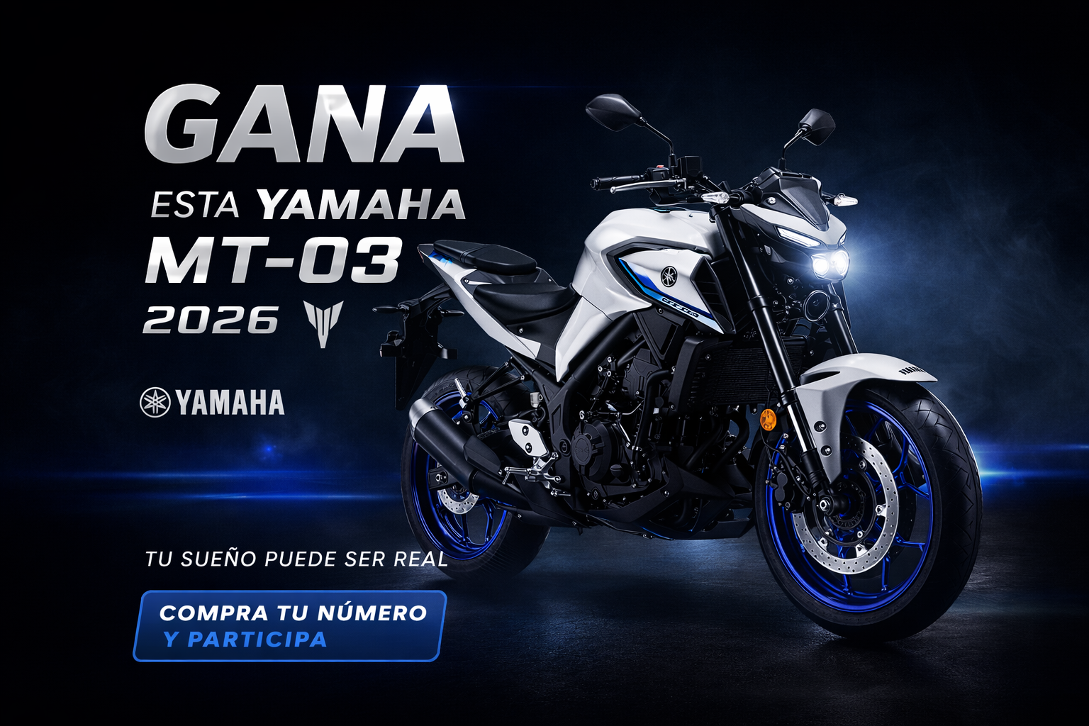 Gana una Yamaha MT-03 ABS + S/4,000 en efectivo